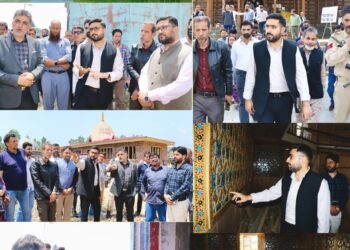Akshay Labroo inspects renovation & upgradation works on Vicharnag Temple, Khankah-e-Naqshband Sahib (RA)