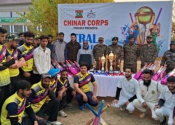 Indian Army launches Cricket Tournament at Tral Pulwama