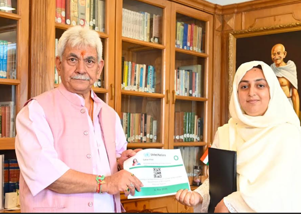 BJP’s Sehar Khan Calls On LG
