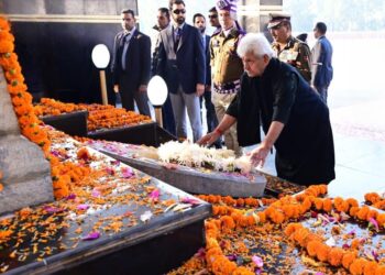 ‘Police Commemoration Day’: LG pays tributes to martyred personnel