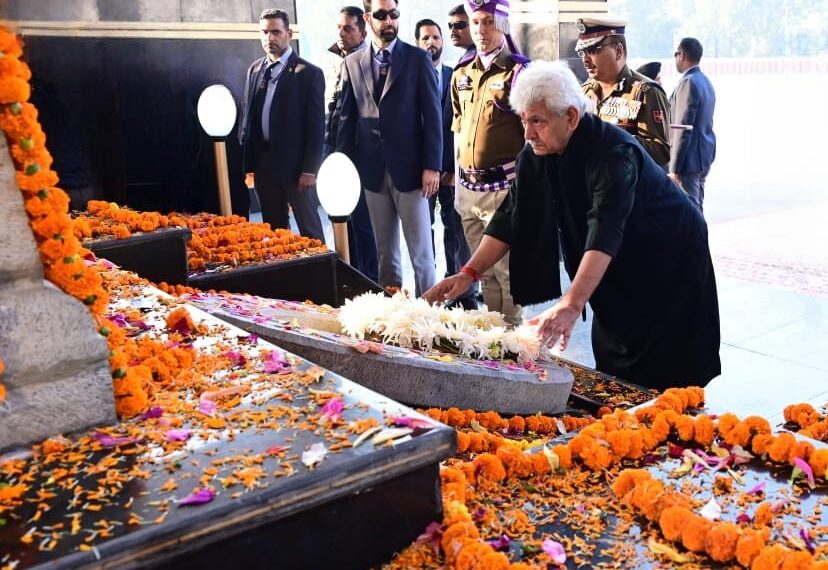 ‘Police Commemoration Day’: LG pays tributes to martyred personnel
