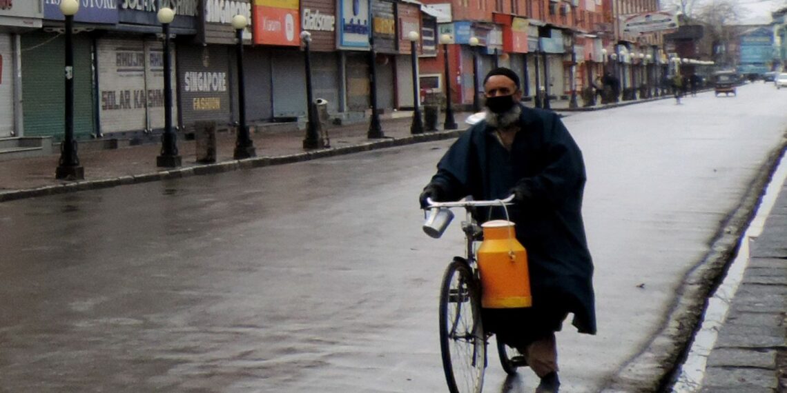 Shops closed in Srinagar during weekend lockdown imposed on Sunday