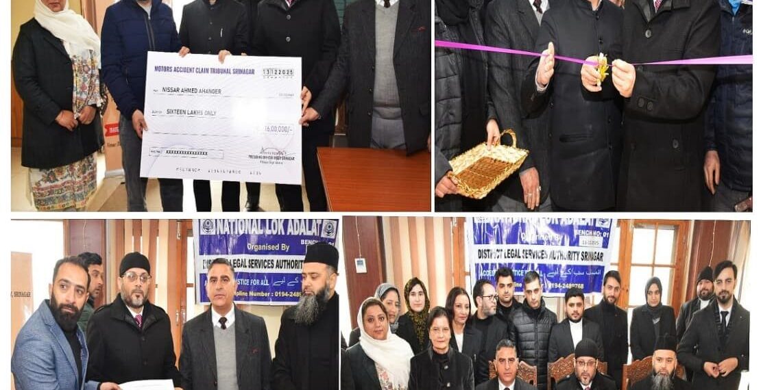 4th National Lok Adalat 2025 Held at Srinagar, Justice Delivered with Dignity
