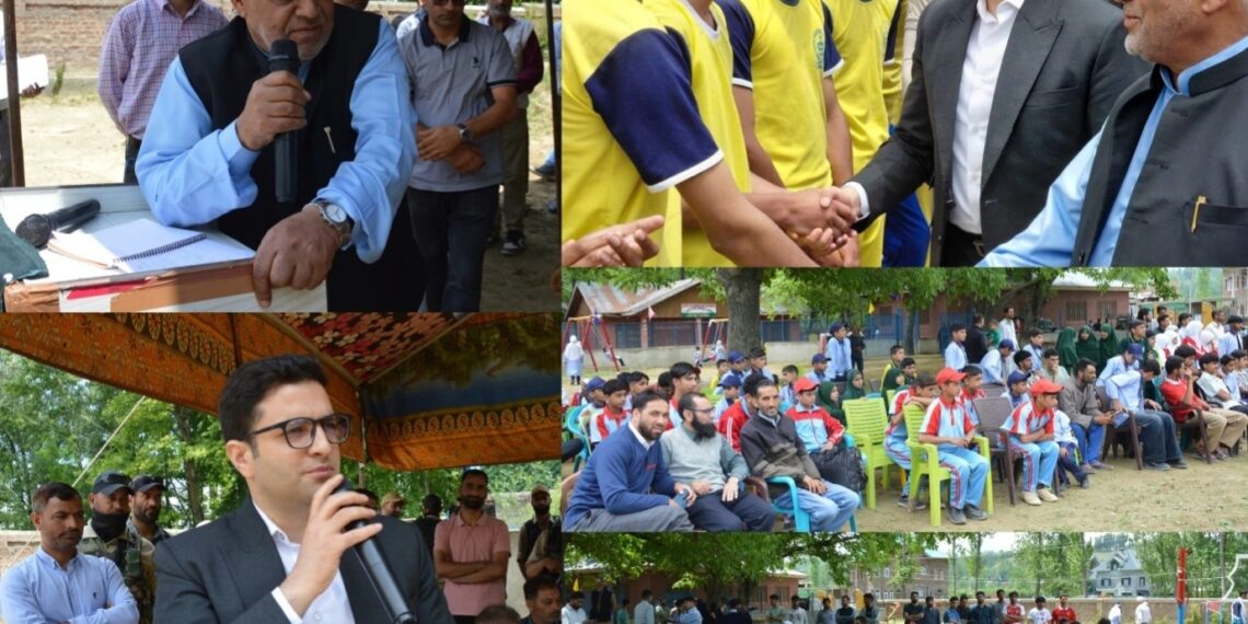 MLA Beerwah, DC Budgam Inaugurate Multipurpose Playfield at Watalpora