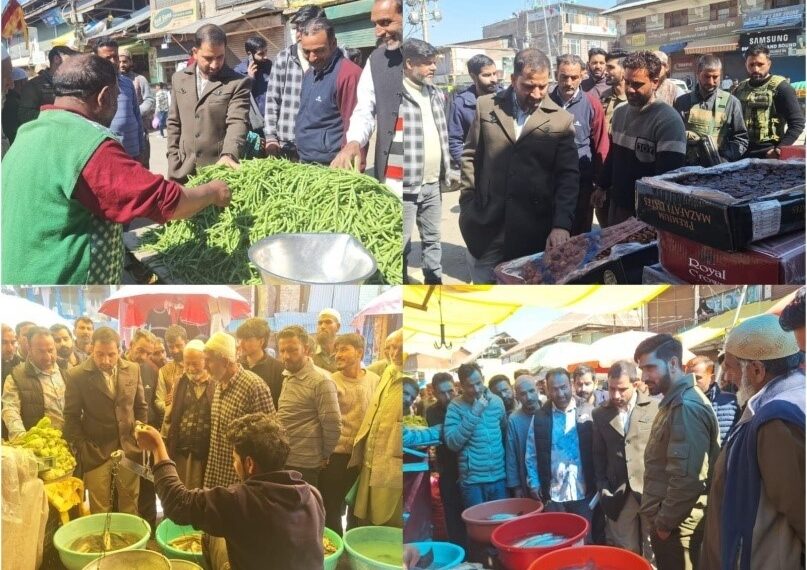 Market Checking Drive conducted in Handwara to ensure fair pricing during Ramadan