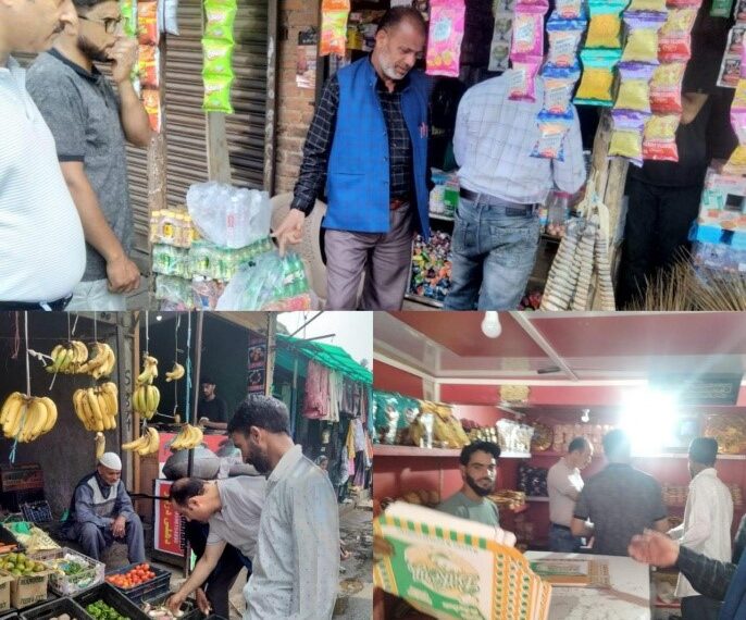Market checking drives conducted in Keller, Barbugh areas of Shopian