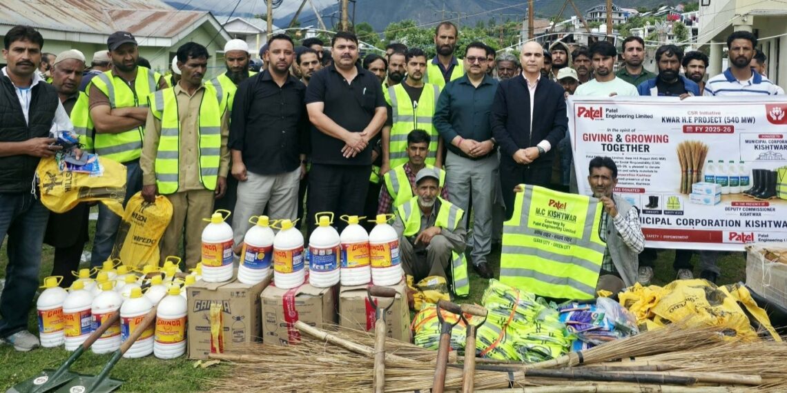 MC Kishtwar gets sanitation equipment under CSR Initiative