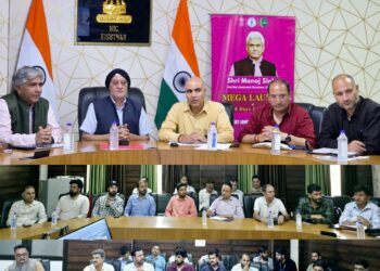 MD JPDCL, DC review progress of power Sector projects   in Kishtwar District