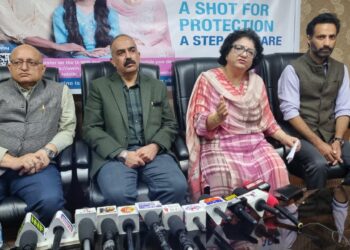 Media sensitization meeting held at Govt. Hospital Gandhi Nagar ahead of National HPV Vaccination Campaign