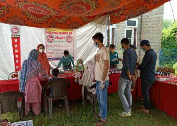 NGO “Helping Hands of Valley” holds one day long medicine distribution camp at G’bal