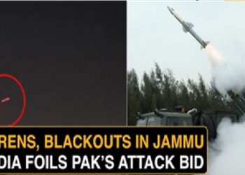 India’s Air Defence Units intercept 8 missiles from Pak directed at Satwari, Samba, RS Pura, Arnia