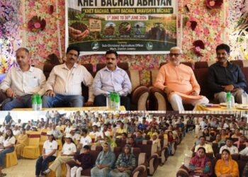 MLA Sham Lal launches “Khet Bachao Abhiyan” at Purkhoo