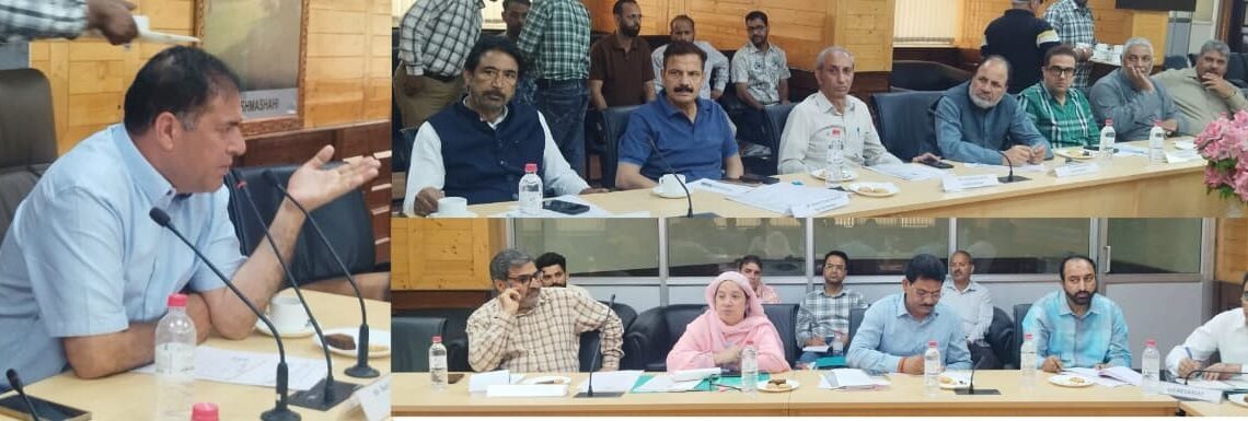 MLA Nazir Ahmad Khan Gurezi chairs meeting of Committee on Estimates