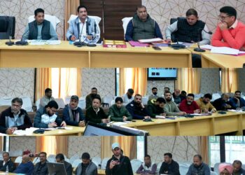 MLA Inderwal reviews progress of dev works in home constituency, Directs timely completion, quality execution