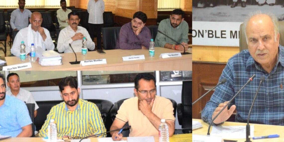 MLA Masoodi chairs Committee on Subordinate Legislation meets in Srinagar