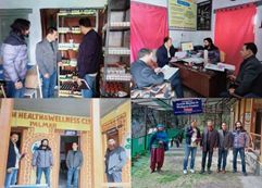 Monitoring team inspects AYUSH Health and Wellness Centre in Kishtwar