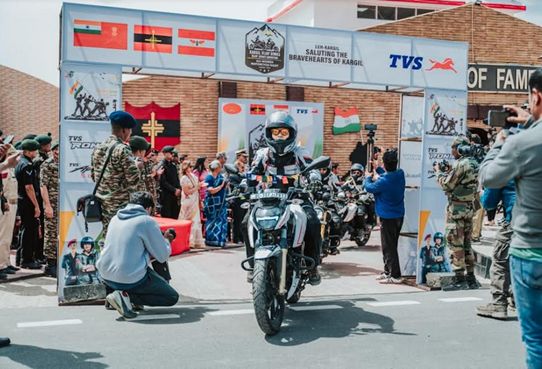 Kargil Vijay Diwas: 25 TVS motorcycle riders will cover a distance of over 2,000kms in 12 days