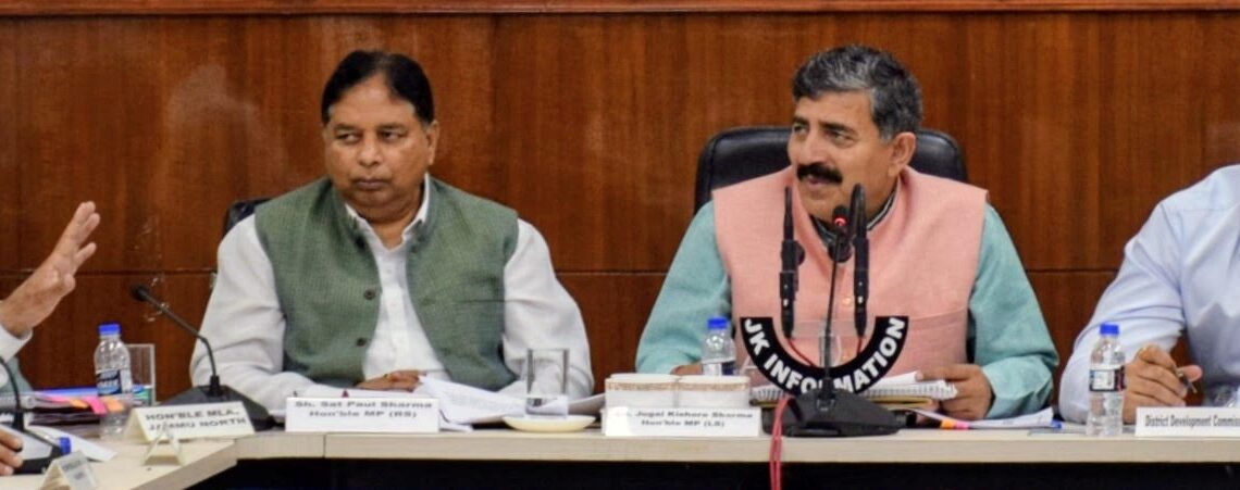 MP Jugal Kishore Sharma chairs DISHA meeting at Jammu