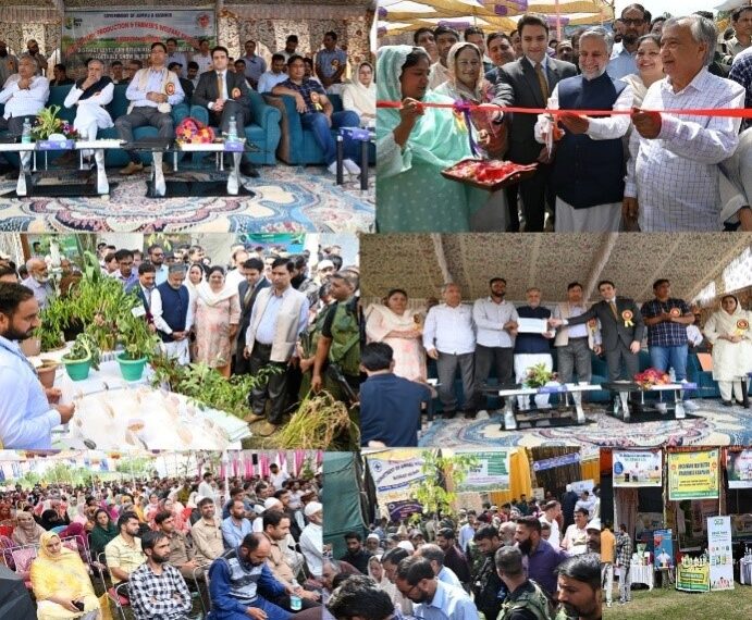 MP- Main Altaf inaugurates Mega Kissan Mela at KVK Kulgam; felicitates farmers, distributes sanction letters