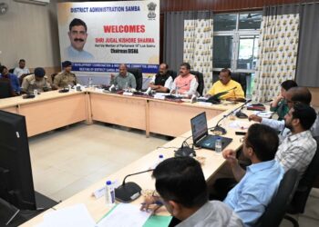 MP Jugal Kishore Sharma chairs DISHA Meeting at Samba