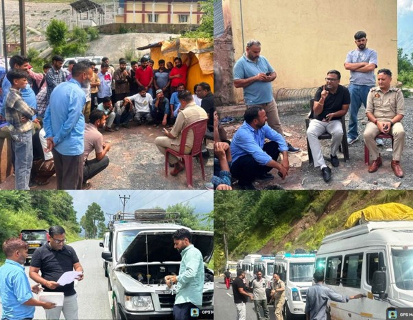 MVD Ramban conducts enforcement drive in Gool-Sangaldan; 42 Vehicles E-Challaned