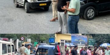 MVD, Police conduct enforcement drive; E-challan 23 vehicles in Ramban