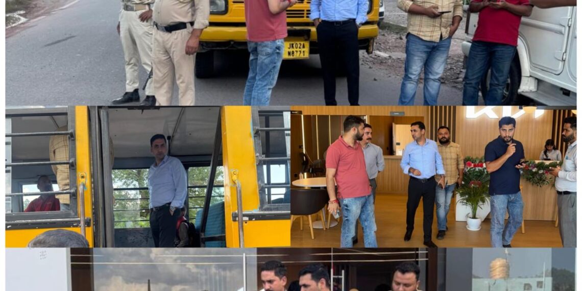 MVD Rajouri steps up enforcement: 120 vehicles checked, 16 challans issued