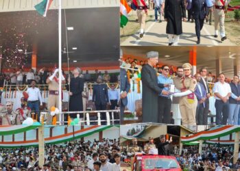 Nasir Aslam Wani Hoists Tricolour at Kupwara on 80th I-Day