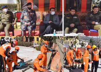 NDRF, UTDRF conduct rescue mock drill on at DPL Doda
