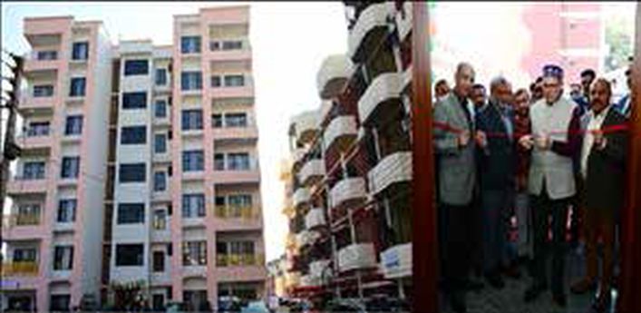CM Omar inaugurates 56 new residential flats for Darbar Move employees in Jammu
