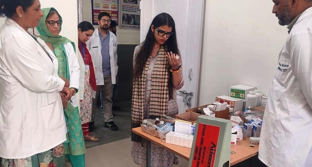 Mission Director NHM inspects healthcare services at Nagrota,  RehariCenters