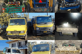 Nine Vehicles Seized For Illegal Mining In Shopian : Police