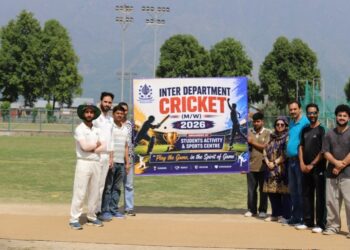 Inter-department Cricket tournament 2026 begins at NIT Srinagar