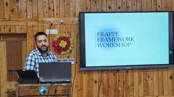 NIT Srinagar’s FOSS Club Hosts Hands-On Workshop on Frappe Framework