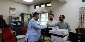 Director NIT Srinagar visits key sections, reviews Mega Hostel work