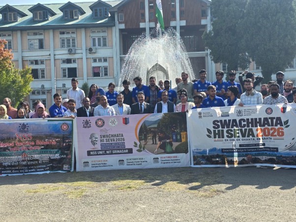NIT Srinagar organises Swachhata Hi Seva 2026 cleanliness drive