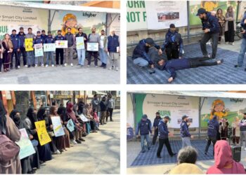 Govt College of Education organizes Nukad Natak at Lal Chowk to promote Road Safety Awareness