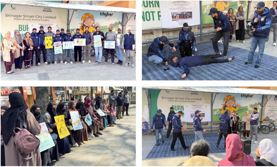 Govt College of Education organizes Nukad Natak at Lal Chowk to promote Road Safety Awareness
