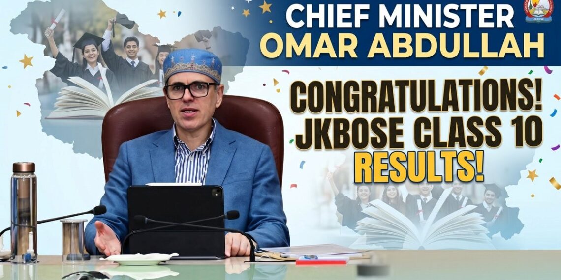 Omar congratulates students on JKBOSE Class 10 results of Summer Zone