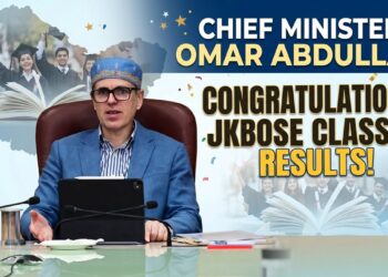 Omar congratulates students on JKBOSE Class 10 results of Summer Zone