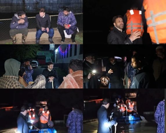 7 houses evacuated, 35 lives rescued in overnight rescue operation at Handwara