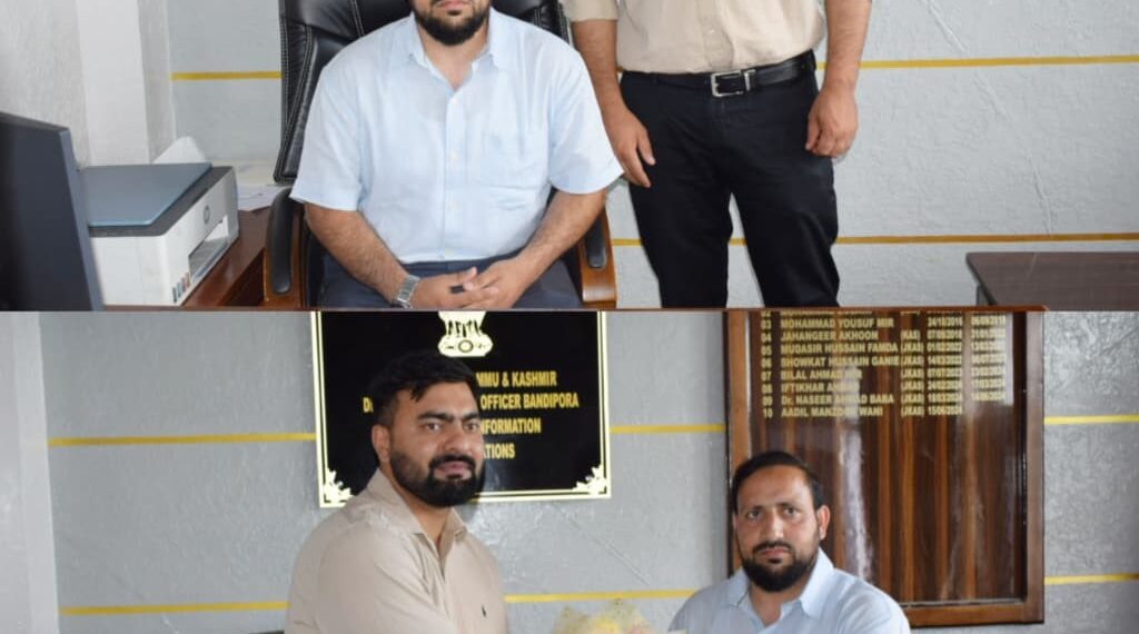 Mohammad OwaisGurkoo assumes charge as DIO Bandipora
