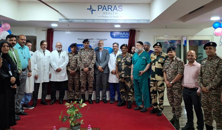 Paras Health Srinagar now offers cashless OPD, IPD services for CAPF Paramilitary Forces