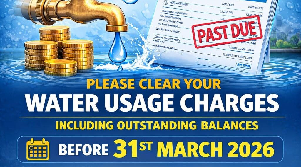 PHE Deptt Asks Consumers to Clear Water Usage Charges by March 31
