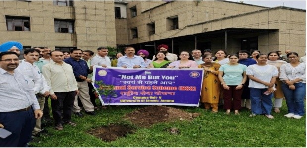 Jammu University organizes plantation drive