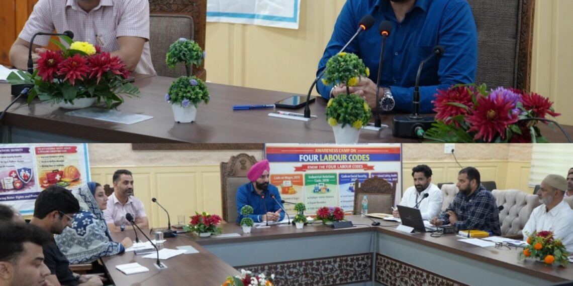 Labour Commr reviews progress of PM-SYM Scheme, Labour Codes implementation at Ganderbal