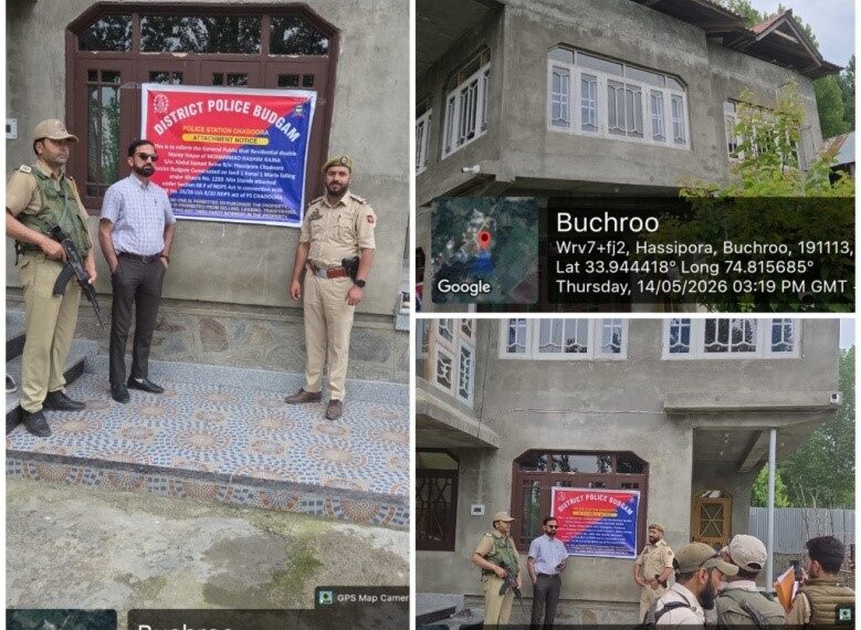 Property of proclaimed offender attached for being linked with Hizb terror network operating from Pak: Police