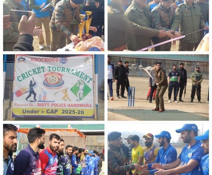 Police organizes Knock-Out Cricket Tournament in Handwara