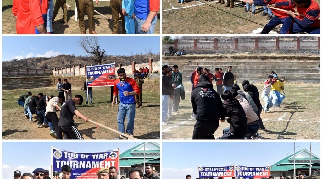Police Organizes Volleyball & Tug of War tournaments in B’gam