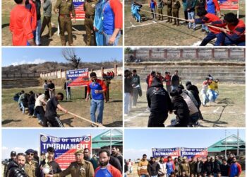 Police Organizes Volleyball & Tug of War tournaments in B’gam